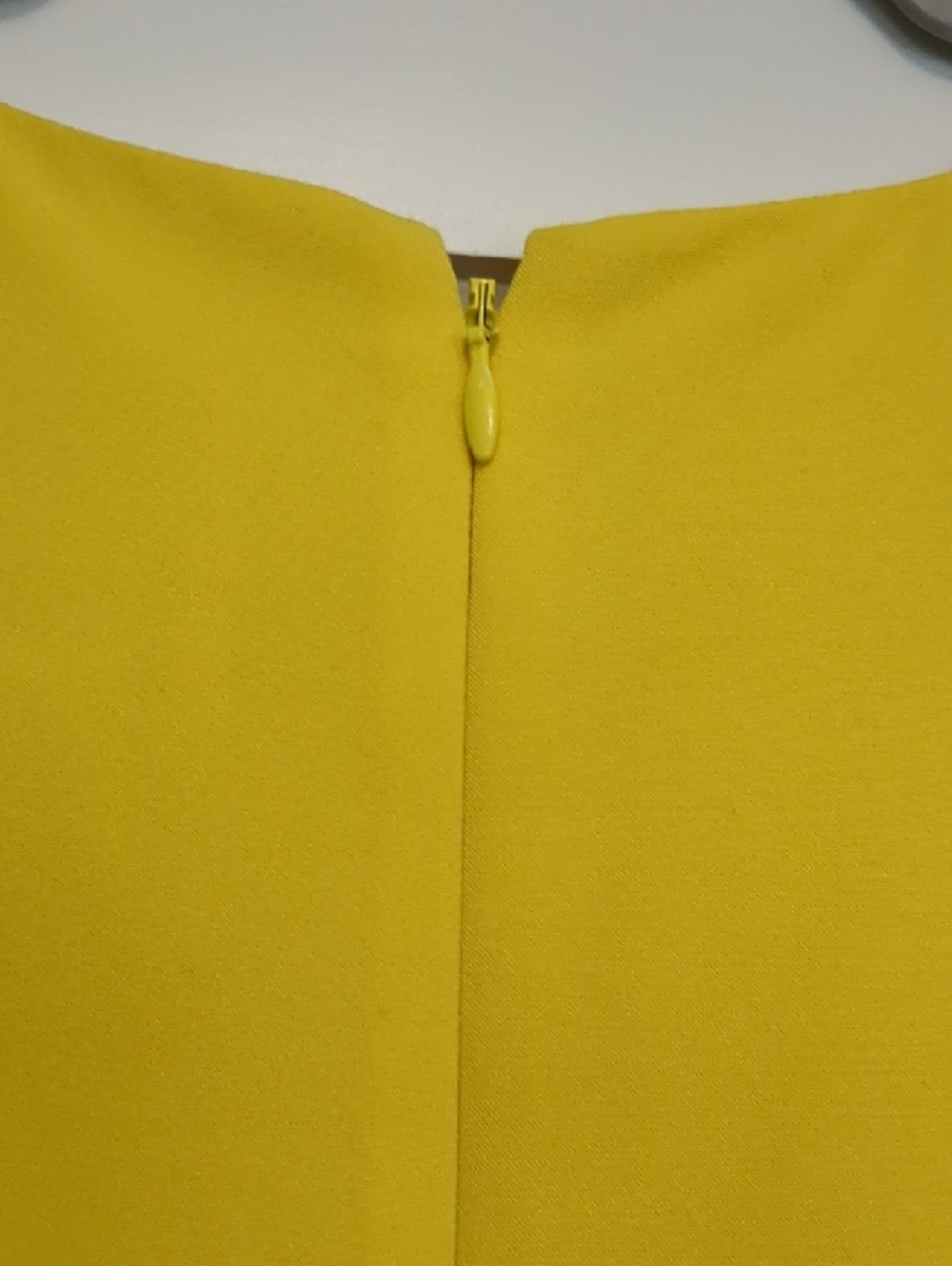 J. Crew Bright Yellow Sleeveless Midi Sheath Dress - Picture 10 of 11